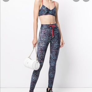The upside workout set. Blue leopard